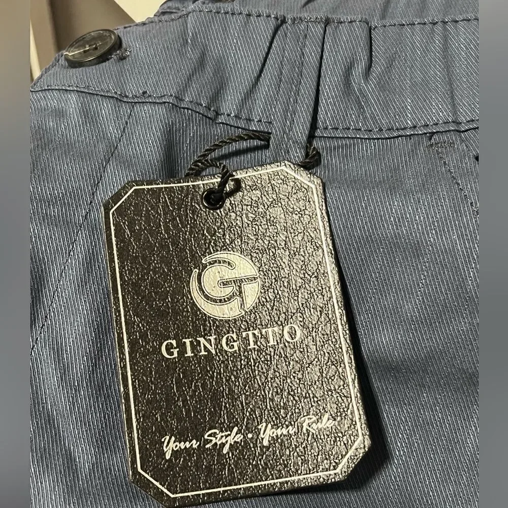 Men's shorts 10’Inseam Skinny Fit Stretch Flat Front Chino Short Dark blue.